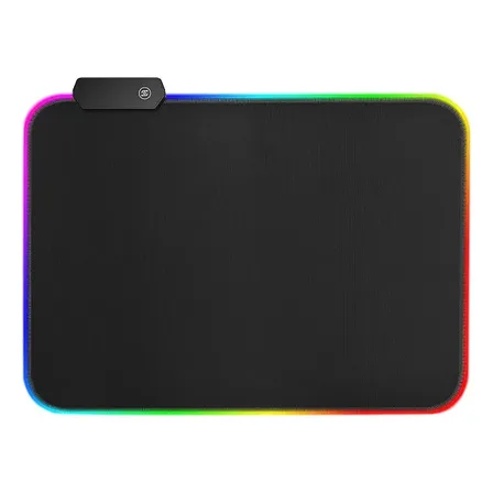 Mouse Pad Gamer Rgb Led Antideslizante Negro