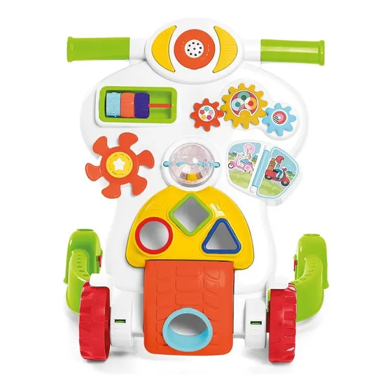 Andador Infantil P/ Bebê Com Centro De Atividades Educativo Cor Branco
