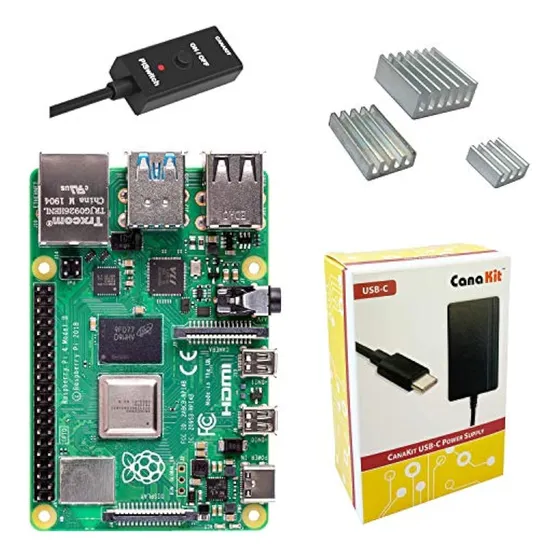 Canakit Raspberry Pi 4 Kit Básico De 4 Gb Con