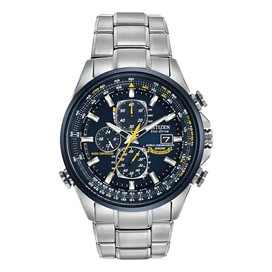 Relógio Citizen Promaster Blue Angels Tz31650f/at8020-54l Cor da correia Prateado Cor do bisel Prateado Cor do fundo Azul