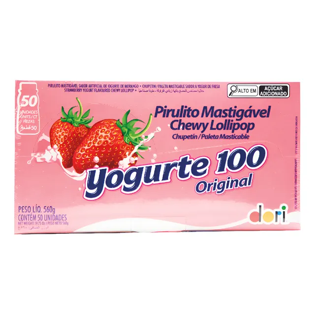 Chupetin Paleta Masticable Dori Yogurt X50 Unidades