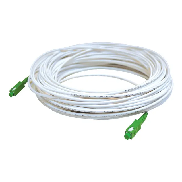 Cable Fibra Optica Antel 30mts Blanco