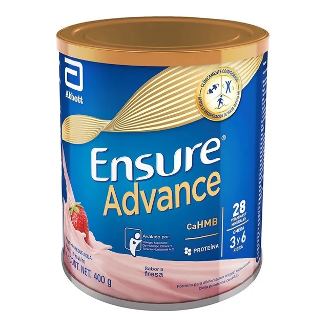 Alimentación Especializada Ensure Advance Polvo Lata Sabor Fresa 400g