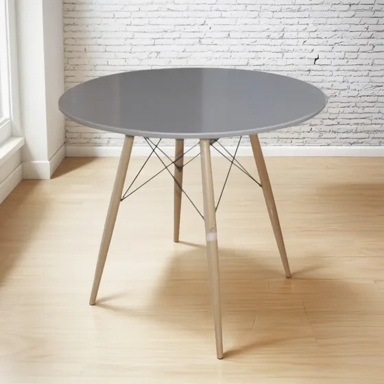 Mesa De Centro Eiffel Circular 80cm Cafe Msa