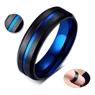 Anillos azules para hombre sale