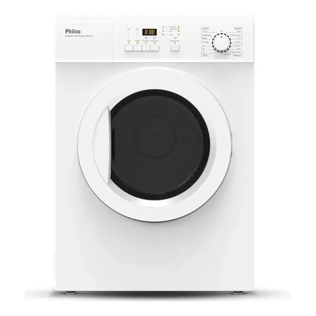 Secadora de Roupas Philco 11kg 15 Programas PSR11A Branca