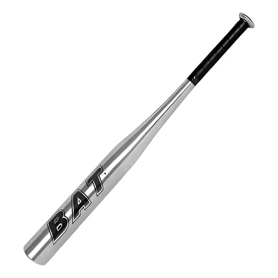 Bate Beisbol Aluminio Baseball Beisbo 70 Cm Adkar En Color Plateado