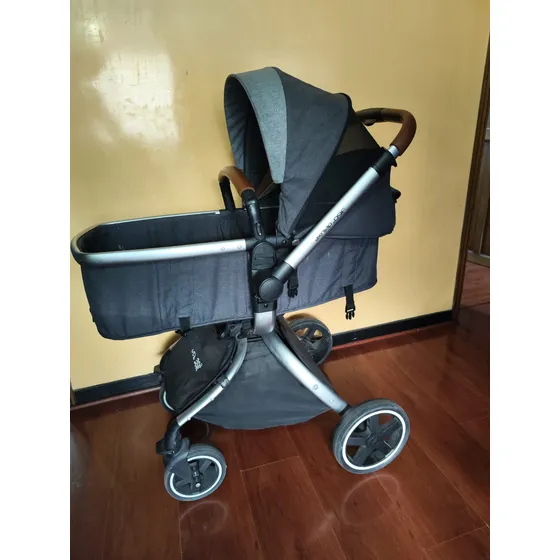 Coche Bebesit Con Silla Para Carro 360 Delux Gris