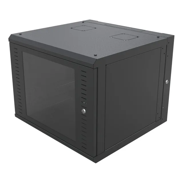 Gabinete Abatible Pared Linkedpro Rack 19 Sr-1912-gap-v4 Color Negro