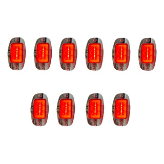 10 Plafón 3 Led+ Gel Lateral Cromo 3 Funciones 12-24v Rojo 10 Plafón 3 Led+ Gel Lateral Cromo 3 Funciones 12-24v Rojo