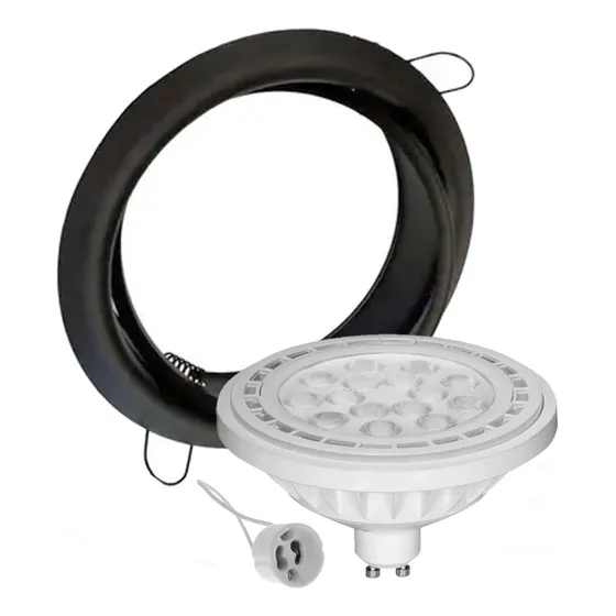 Pack 5 Spot-artefacto C/lamp Led Ar111 220v 12w