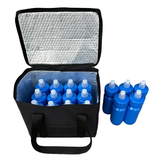 1 Bolso Canasto Termico 12 + 5 Caramañolas + Gel