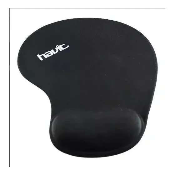 Alfombrilla Mouse Pad Gel Posa Muñeca Ergonomico Havit Negro