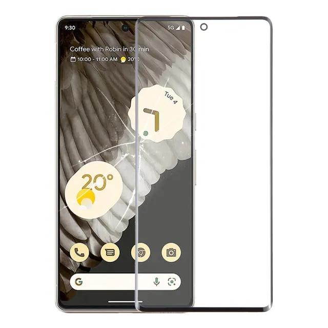 Sjp Vidrio Exterior De Pantalla Frontal Con Oca Para Google