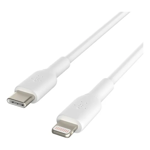 Cable Lightning A Tipo-c Belkin, Tpe, 1m, Certificación Mfi Color Blanco
