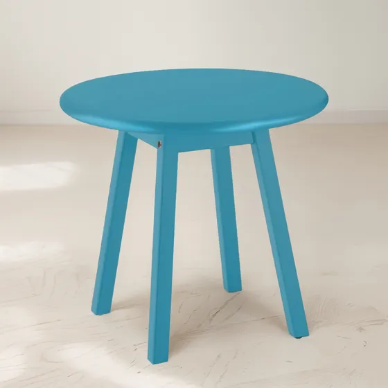 Mesa Redonda Ratona 50cm Diametro Tramontina Living Azul