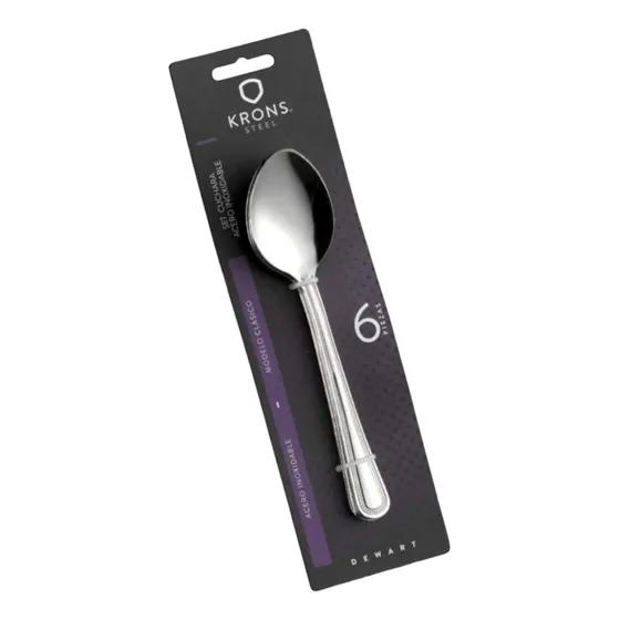 Blister Cucharas Sopa Perlado 6 Piezas Krons