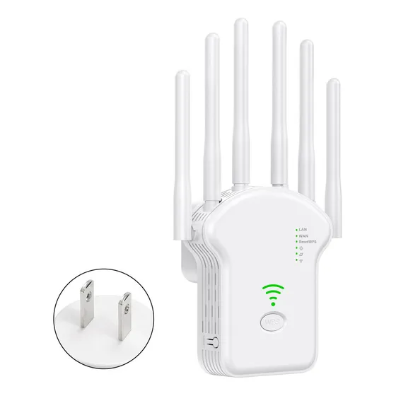 Repetidor Wifi Amplificador De Señal Repetidor En Dos Frecuencias Extensor De Red Extensor De Red 110-240v Mandag Wigeti
