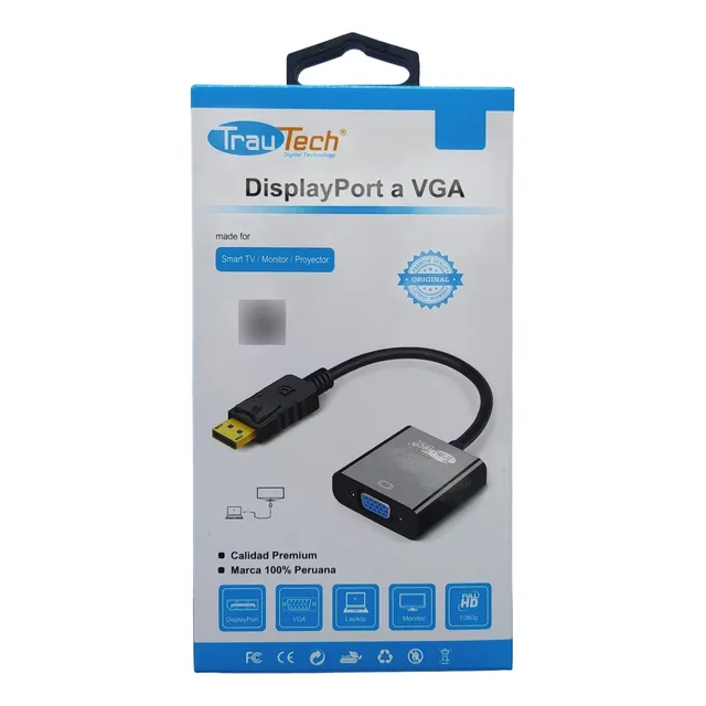 Cable Display Port Dp Macho A Vga Hembra Trautech