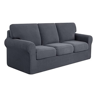 Funda Elastica Para Sillon Tamaño L Protectora Gris 7 Pzas Funda Elastica Para Sillon Tamaño L Protectora Gris 7 Pzas