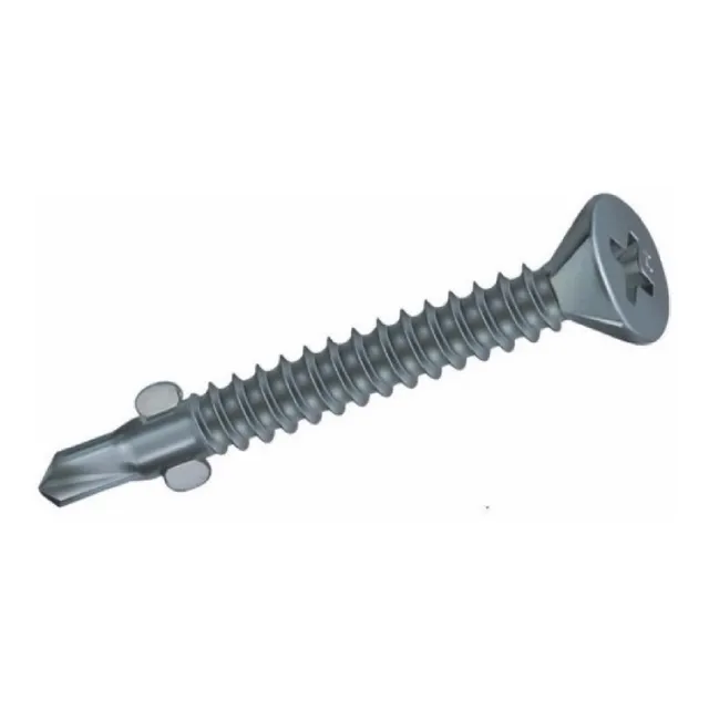 Tornillo Punta Mecha Con Alas 4.8x38mm 100un K37