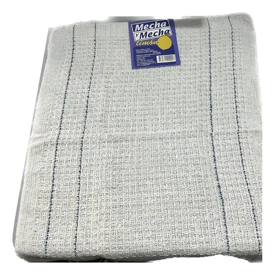 Trapo De Piso Grande Paño Para Secar Buena Calidad Pack X10 Color Blanco