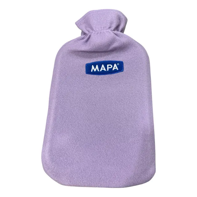 Bolsa de agua caliente 2 litros Mapa con funda ajustable color lila