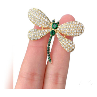 Broche Prendedor Pin Diseño Libelula Con Cristal Austriaco Broche Prendedor Pin Diseño Libelula Con Cristal Austriaco