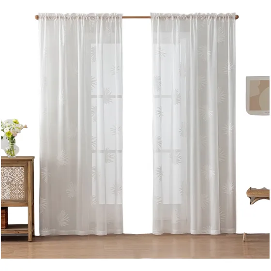 Visillo Romantico Con Disenos 140x220 Cm 2 Paños
