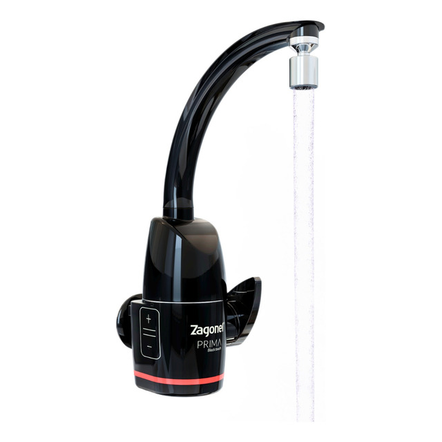 Zagonel Torneira Eletrônica Prima Touch Preta Parede Ou Bancada 220v Zagonel Torneira Eletrônica Prima Touch Preta Parede Ou Bancada 220v