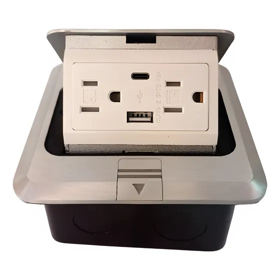 Toma Corriente Usb Tipo C Empotrable Oculto Igoto Piso Mesas