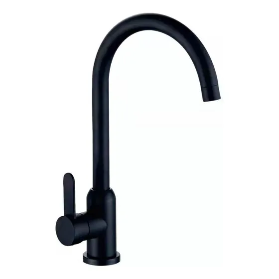 Grifo Monocomando Cocina Mesada Negro  Mobelstore