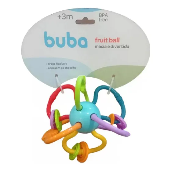 Fruit Ball Chocalho E Mordedor De Bebê 15298 - Buba