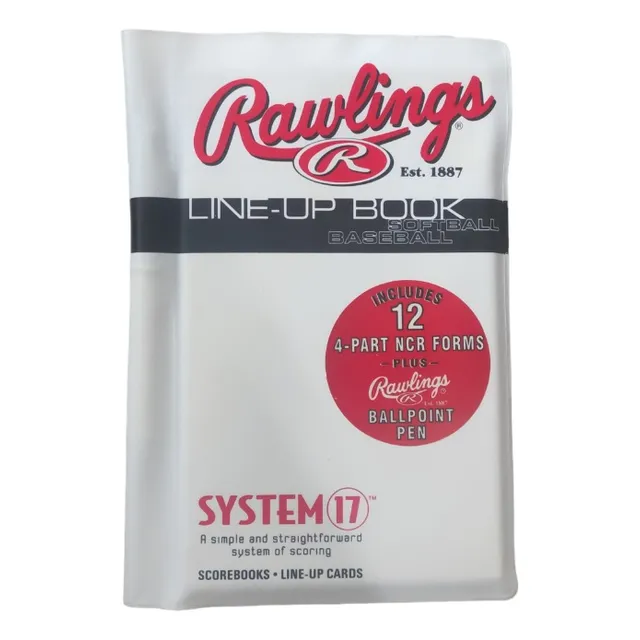 Libro De Alineación De Softbol De Béisbol Rawlings Original 