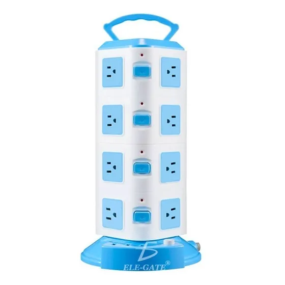 Torre Multi Contacto 4 Puertos Usb 5v 2.1a Enchufe México Color Blanco
