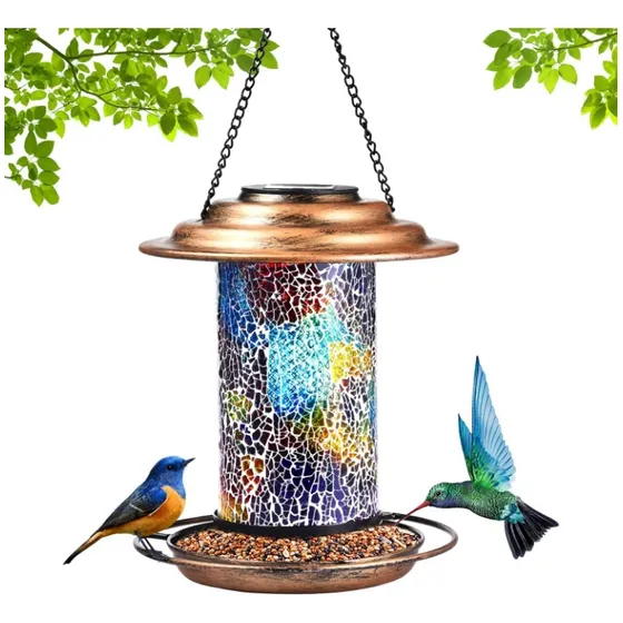 Lámpara De Jardín Para Comida De Aves