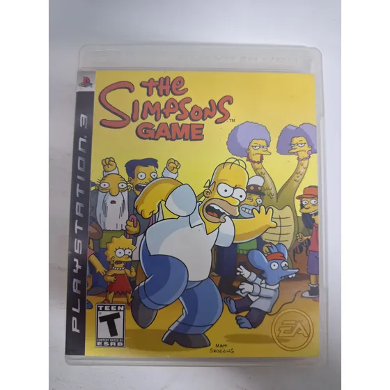 The Simpsons Game Ps3 Mídia Fisica Completo Bom Estado