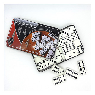 Jogo Domino Grosso Grande Profissional Com Pino Metal Branco Jogo Domino Grosso Grande Profissional Com Pino Metal Branco