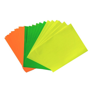 Papel Adh Rad Rojo, Verde, Amarillo, Rosa, Naranja 50c/u Papel Adh Rad Rojo, Verde, Amarillo, Rosa, Naranja 50c/u