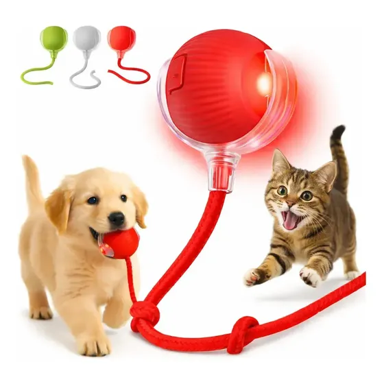 Bola Pet Interativa Gatos Cães Popsy Recarregável Usb Movimento Automático 360 3 Modos Velocidade Sensor Obstáculo Led Brinquedo Bolinha Inteligente Para Piso E Tapete Anti Tédio Estimula Instinto