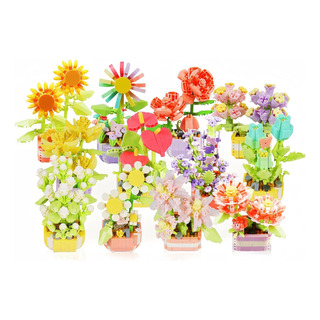 Xixikocol Flower Botanical Collection Mini Juego De Bloques Xixikocol Flower Botanical Collection Mini Juego De Bloques
