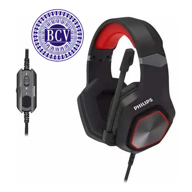 Audífonos Con Micrófono Gamer Pc Laptop Philips 7.1 Envolvet