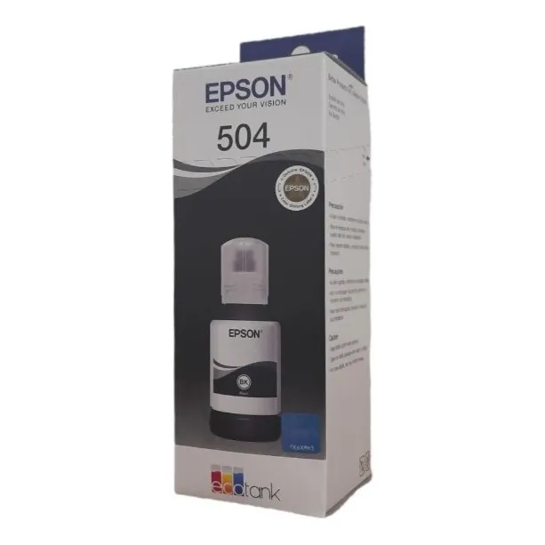 Tinta Epson Negra Ecotank T504 L4150 L4160 L6161 L6171 127ml