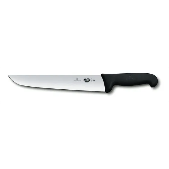 Cuchillo Carnicero De 25cm Mango Nylon Color Gris / Negro