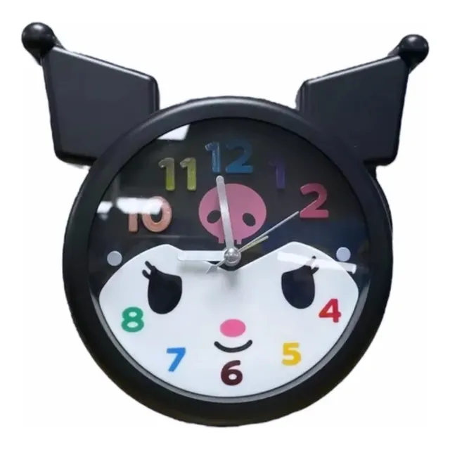 Reloj De Pared Kuromi Decorativo Analógico