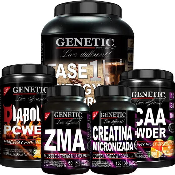 Anabol5 Protein Diabolic Bcaa Magnesio Zinc Creatina Genetic
