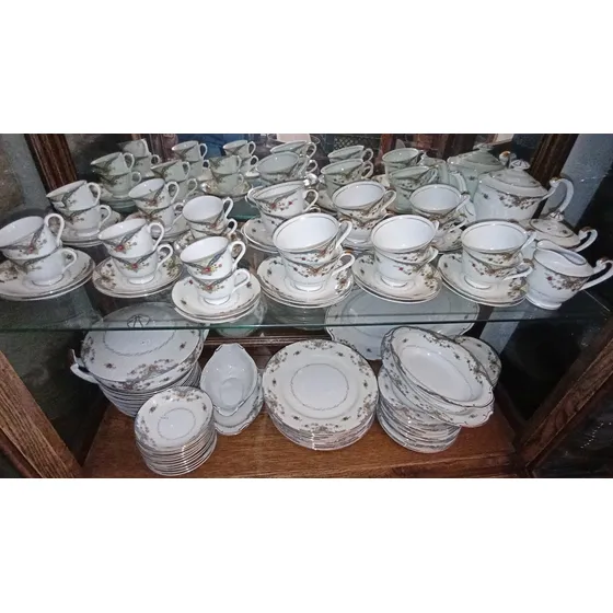 Antigua Vajilla Porcelana Completa 116 Pzas No Envio N241
