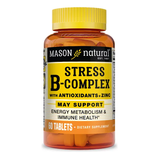 Stress B-complex With Antioxidants + Zinc Mason 60 Tabletas
