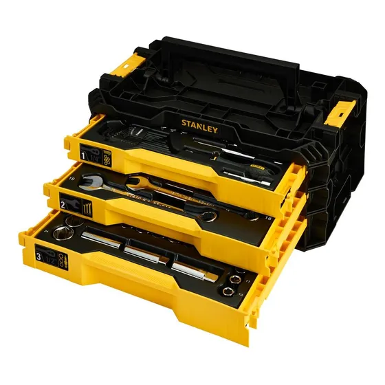 Juego De Herramientas Stanley 126 Piezas - Stmt98107-la Negro