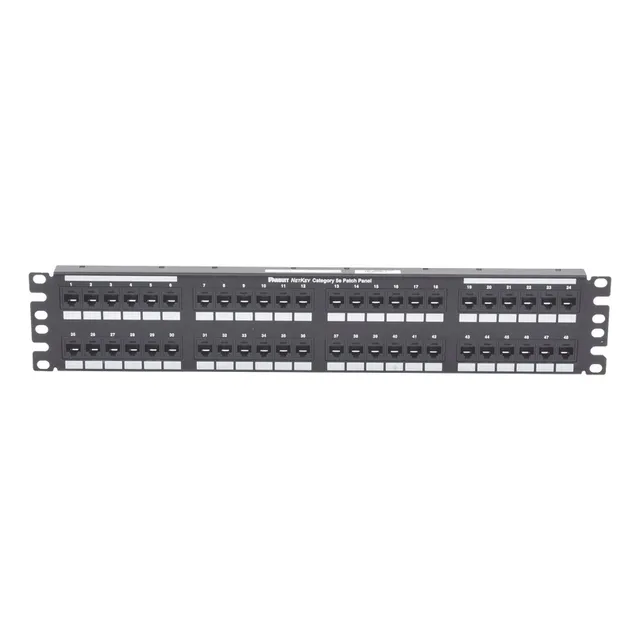 Panel De Parcheo Punch Down Cat 6, 48 Puertos. 2ur. Panduit